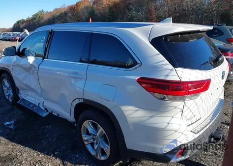 2019 Toyota Highlander Hybrid Limited из США, поврежденный, VIN 5TDDGRFH6KS065143